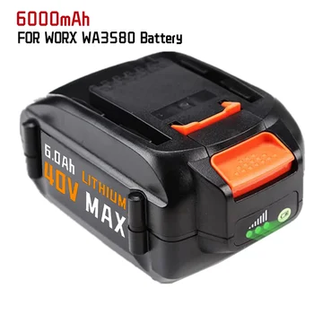1-3 Pack 40V WA3580 Lítium-Batterie für Worx 40V 6000mAh Batterie WG180 WG280 WG380 WG580 ersatz Worx 40V Lítium-Batterie