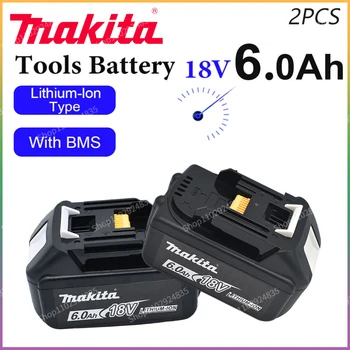 100% Originálne 18V Makita 3.0/4.0/5.0/6.0 Ah Nabíjacie náradie Batérii S LED Lítium-iónová Batéria BL1860B BL1830 BL1850