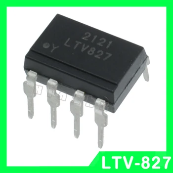10pcs LTV-827 Photocoupler Optoisolator DIP-8 100% Originálne Phototransistor Výstup