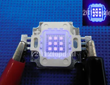 10W High Power LED UV Svetlo Čip 365nm 375NM 385nm 395nm 400 nm 415nm 430nm Ultra Violet DIY #D
