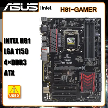 1150 základná Doska ASUS H81-GAMER 4×DDR3 16GB Intel H81 PCI-E 2.0 USB3.0 DVI VGA SATA III USB3.0 ATX Pre Core i3-4370 i7-4770 cpu