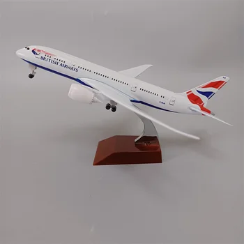 20 cm Zliatiny Kovov British Airways Boeing 787 B787 Airlines Lietadlo Model Diecast Vzduchu Lietadlo Model Lietadla w Kolesá Vstupnej Výstrojom