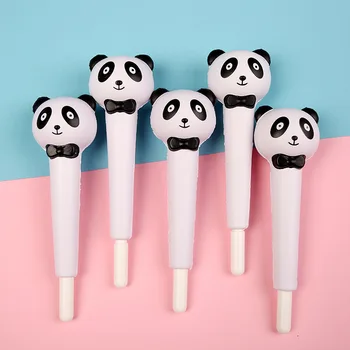 20pcs Panda hlavu modelovanie dekompresný gél perá, Kancelárske písacie potreby písať pero mäkký gél pero veľkoobchod kawaii školské potreby