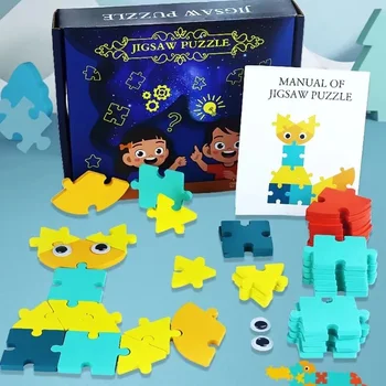 44 Ks Nové Drevené 3D Puzzle Múdra Rada Myslenie Školenia Hra Baby Montessori Vzdelávania, Vzdelávacie Hračky pre Deti, Darčeky