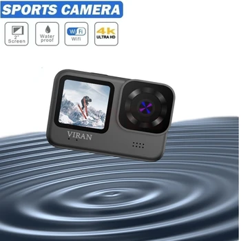 4K/30FPS WiFi Anti-shake Akčné Kamery Diaľkové Ovládanie Obrazovky Podvodné Nepremokavé Prilba Videokamera Športové Disk videokamery