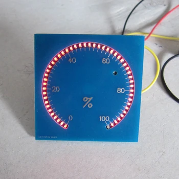 51seg LED Kruhové Tachometra Indikátor Netesnosti s Automatickým svetlo-nastavenie 300 stupeň