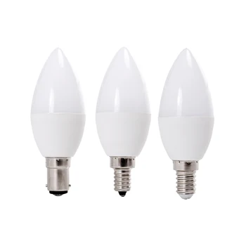 5W LED Luster Sviečka, Tvar, Svetlo E12 E14 B15 Stmievateľné Žiarovka Plastové Plátované hliníkové Nahradiť maximálne 45 w Halogénové Dekor Lampy 220V 240V