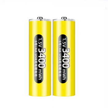 8pcs/veľa Nových 1,5 V 3400mWh AA nabíjateľné batérie USB nabíjateľné lítiové batérie, rýchle nabíjanie prostredníctvom typ-C kábel 8pcs/veľa Nových 1,5 V 3400mWh AA nabíjateľné batérie USB nabíjateľné lítiové batérie, rýchle nabíjanie prostredníctvom typ-C kábel 3