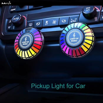 Auto Dekoratívne Okolitého Svetla APLIKÁCIU Bluetooth Ovládanie Hudby Rytmus RGB Vyzdvihnutie Lampa Hlasom Aktivované Zvukom Led Disco Stage Svetlá
