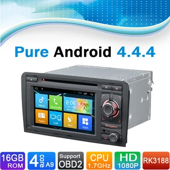 Auto Rádio Autoradio Auto DVD Prehrávač Systému GPS Car Media Stereo Audio Prehrávač Video Systém pre Audi A3(2003-2012)
