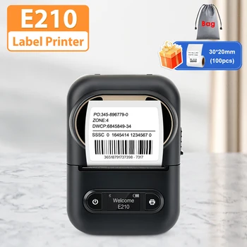 Bezdrôtové Label Maker E210 Bluetooth Tepelná Tlačiareň štítkov Podobné ako Niimbot B21 Labeller DIY Lepidlo Label Nálepka Tlačiareň