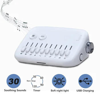 Biely Šum Stroj USB Nabíjateľné Biela Hluku Stroj Načasovať dobré Spanie Baby Monitory Hluku Stroj je Biely Šum Hračka