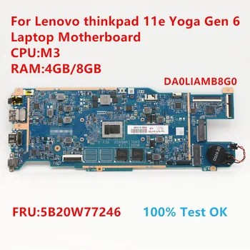 DA0LIAMB8G0 Pre Lenovo Thinkpad 11e Jogy Gen 6 Notebooku základná Doska S procesorom:M3-8100 FRU:5B20W77246 100% Test OK