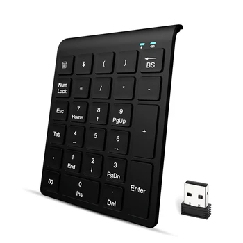 Digitálny Keyboard USB 2.4 G Bezdrôtový 27 Tlačidlo Multi-Funkčné Plochy, Notebook, Tablet