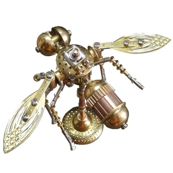 DIY Kovové Montáž Včielka Hmyzu Model Súpravy 3D Puzzel Hračka pre Deti, Dospelých Steampunk Mechanické Mecha Remeslá Remeselné Darček