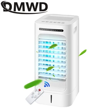 DMWD 220V Elektrické klimatizácia Fan Zvlhčovač Studený Silný Vietor Chladenie Ventilátory Diaľkové Ovládanie, Vodou chladený Lete Chladnejšie