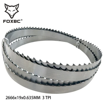 FOXBC 2666 mm x 19 mm x 3 TPI Bandsaw Blades pre Grizzly G0555, G1019, Obchod Fox W1706 1PCS