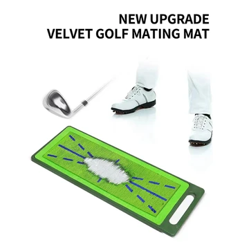 Golf Swing Mat Biť Odpaľovanie Smer Známky Golf Biť Mat Analýza Správne Vašom Swing Cesta Golf Praxe Trávy Mat