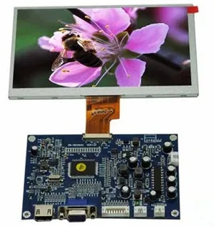 HDMI VGA VIDEO Disku Rady + 7,0 palcový HD TFT LCD Displej 1024*3(RGB)*600 LVDS Rozhranie (NTSC / PAL Systém)