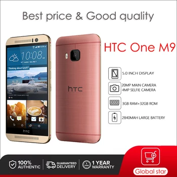 HTC One M9 Pôvodné Odomknúť HTC One Hima 5.0 inch mobil Octa-core 20MP Fotoaparát doprava zadarmo