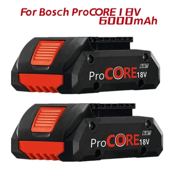 Inovovaný 18V 6.0 Ah Li-ion Batéria pre Procore 1600A016GB pre Bosch 18 Volt Max Akumulátorové náradie Vŕtačka, 2100 Buniek Vstavaný