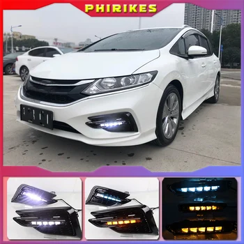 Jeden Pár Zase Signál Relé Nepremokavé Auto DRL LED Denných prevádzkových Svetlo Na Honda Jade 2017-2018