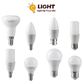LED úsporná Žiarovka AC220V E14 E27 B22 3w-24w 3000K 4000 K 6000K Lampa S Ce Rohs Pre Domáce Kancelárie Dekorácie Interiéru