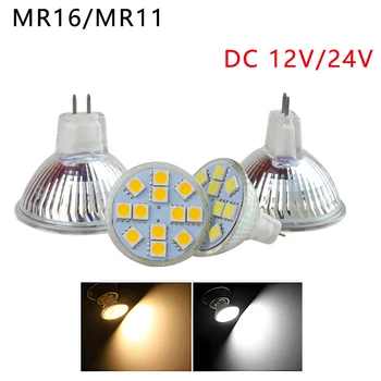 LED Žiarovka MR11 3W 5W LED Flood Light MR16 Pozornosti 240LM 480LM AC/DC12V 24V pre Krajinu Vstavané Osvetľovacie