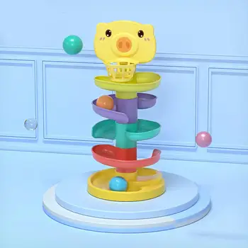Lopta Skoro Rozvoja Montessori Drop Rampa Hračky Rampa Činnosť pre Chlapca, Dievča Dieťa