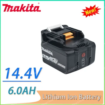 Makita 14,4 V 6000mAh Li-ion Nabíjateľnú Batériu, BL1430 BL1415 BL1440 196875-4 194558-0 195444-8 LED indikátor