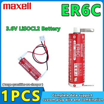 Maxell 1PCS 3.6 V 1800mAh ER6C AA F2-40BL FX2N-48MT Lítiové Batérie, FX2N/1N PLC Programátor Batérie S technológiou Plug Nie Dobíjacie