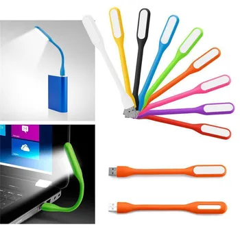 Mini USB Led stolná Lampa Flexibilné, Ľahké Čítanie Svetlé Pre Power Bank PC, Notebook, Telefón Android OTG Kábel USB mini-aplikácie Náhodných Farieb
