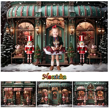 Mocsicka Vianočné Hračky Obchod Pozadie Deti Portrétnej Fotografie Rekvizity Dospelých Detí, Vianoce, Sneh Candy House Pozadí Štúdio