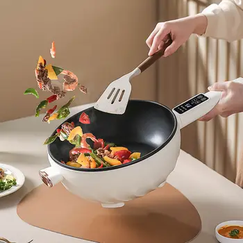 Nemecko elektrické varné wok multifunkčné domáce pečenie a varenie integrované hrniec non-stick high-power varenie v kotlíku