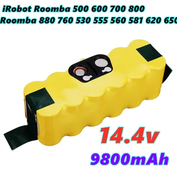 Nové 14,4 V 9800mAh Nahradenie NI-Mh Batéria pre iRobot Roomba 500 600 700 800 Series pre roomba 880 760 530 555 581 560 620 650