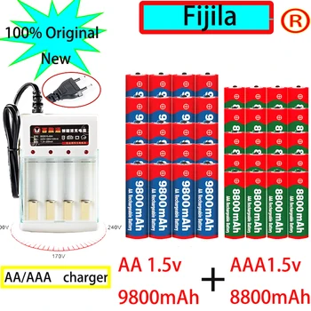 NOVÝ 1,5 V Nabíjateľné Batérie AAA 8800mah + AA 9800mah, Alkalická Technológia je Vhodná pre Diaľkové Ovládanie, Hračky/počítače, Atď