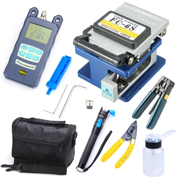 Optický FTTH Tool Kit w/ FC-6S Vlákniny Sekáčik a Optické Power Meter Vyhľadávanie