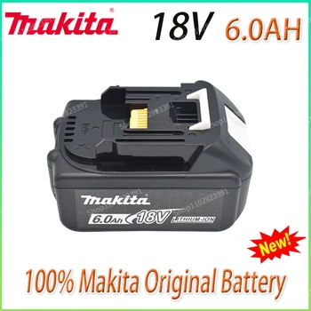 Originál Makita 18V 5.0 Ah 6.0 Ah Nabíjacie Náradie Batérii s LED Li-ion Výmena LXT BL1860B BL1860 BL1850