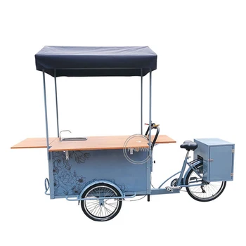 Plavidlá Ice Cream Požičovňa Elektrického Pedál Cargo Bicykli Kávy Dospelých Trojkolka Nápoje Občerstvenie Predajné Kiosk Potravín Košíka