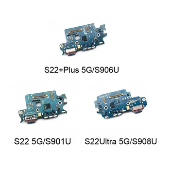 Pre Samsung Galaxy S22 S901U S901B S22 Plus S906 S22 Ultra S908 Flex Kábel USB Nabíjací Dock Konektor Nabíjacieho Portu S Jack