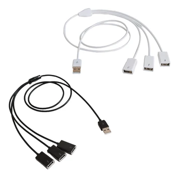Profesionálny USB Predlžovací Kábel 1 až 3 USB Splitter Viacerými Port pre Notebook