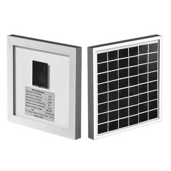 Sklo Solárny Panel 6V alebo 12V 4W Vonkajšie Solárne Články Nabíjačka Micro Solárne Panely pre Bezpečnostné Kamery/Malé Domáce Light System