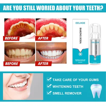 Stlačte-typ Zubov, Žltnutie, zubného kameňa, Dym Škvrny, Ústne Čistenie, Čistenie Zubov, Bielenie Pena zubná pasta na Bielenie Zubov