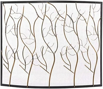 Strom Konštruujú Strom Úľavu Jeden Panel Krb Displej s Zakrivené Okami, 39