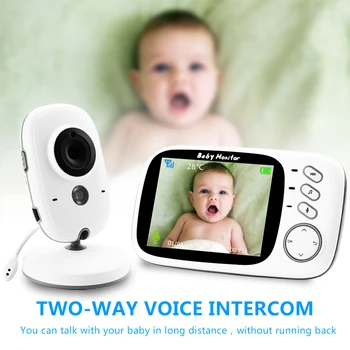 VB603 2.4 G Bezdrôtový Video Baby Monitor s 3.2 Palcov LCD 2 Way Audio Hovoriť Nočné Videnie Dohľadu Bezpečnostné Kamery Opatrovateľky
