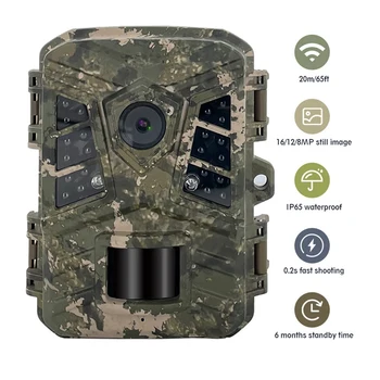Wifi Bluetooth Vonkajšie Kamery HD Infračervená Detekcia Fotoaparát Indukčné Športové Kamery na Monitorovanie Zvierat Fotoaparát