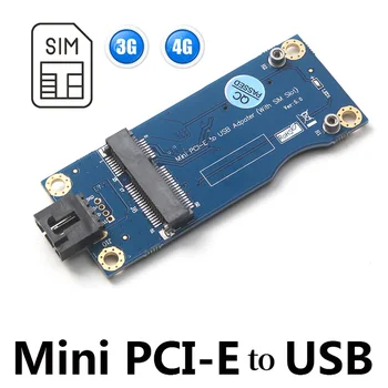 XT-XINTE Mini PCI-E WWAN Test Kartu USB Mini 4Pin PCI Express Adaptér s SIM Karta, Slot pre 3G/4G Modul pre SAMSUNG HUAWEI ZTE