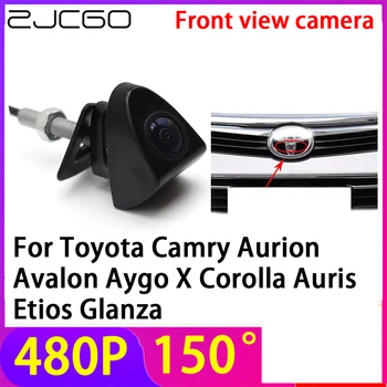 ZJCGO 480P 150° LOGO Parkovanie Spredu Fotoaparát Vodotesný pre Toyota Camry Aurion Avalon Aygo X Corolla Auris Etios Glanza