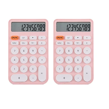 Základné Funkcie Kalkulačky Vrecku Veľkosť Mini Kalkulačky 12 Digit Ploche Kalkulačka Vhodné Pre Kancelárie, Školy, Študentov, Ružová